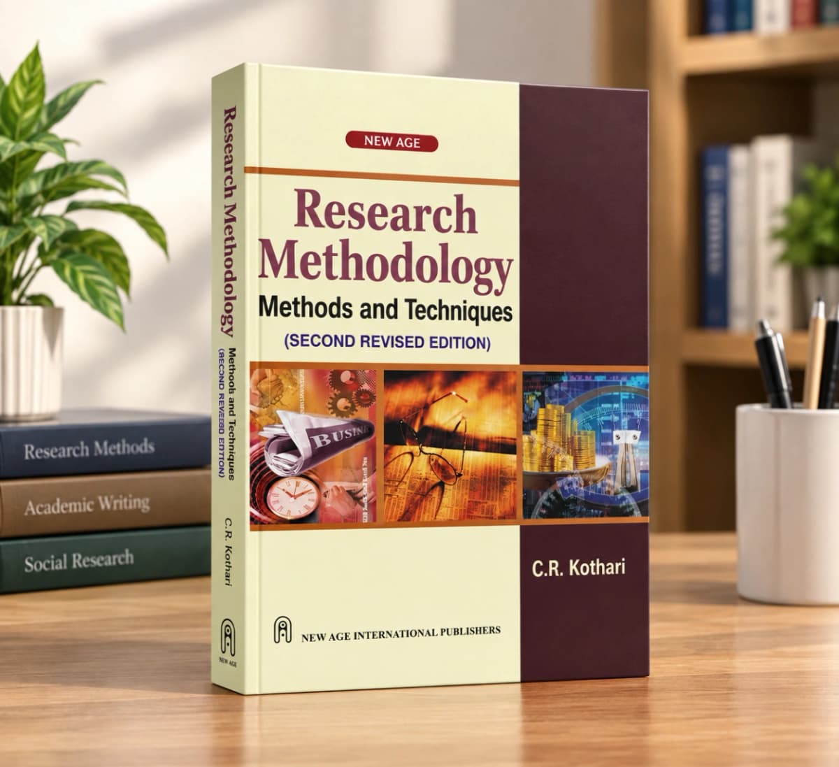 Book cover: Research Methodology: Methods and Techniques | Color Print